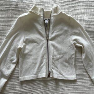 Long Sleeve Zip Up Crop Top